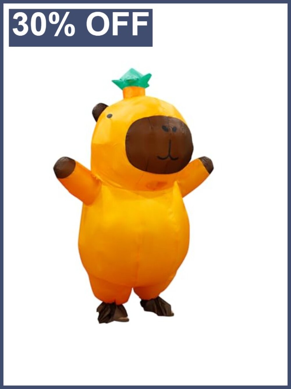Capybara Inflatable Costume Adult Blow Up Suit Party Cosplay Halloween